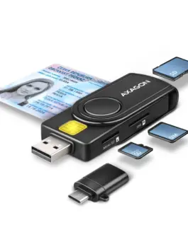 AXAGON AXAGON CRE-SMP2A smart reader + SD/microSD/SIM