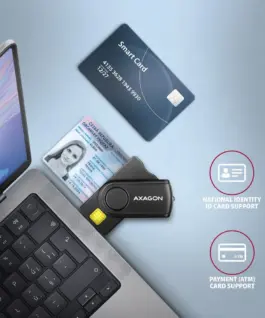 AXAGON AXAGON CRE-SMP2A smart reader + SD/microSD/SIM