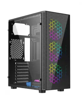 Alternative view of Gembird Компютър case gaming Fornax 500, черен