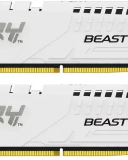 Kingston памет DDR5 Fury Beast бял E 64GB(2*32GB)/6000 CL36