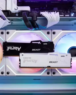 Alternative view of Kingston памет DDR5 Fury Beast Whi RGB 32GB(1*32GB)/6000 CL36