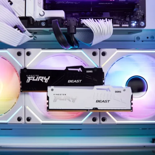 Kingston памет DDR5 Fury Beast Whi RGB 32GB