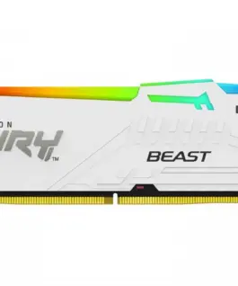 Kingston памет DDR5 Fury Beast Whi RGB 32GB(1*32GB)/6000 CL36
