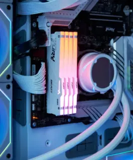 Kingston памет DDR5 Fury Beast бял RGB 64GB