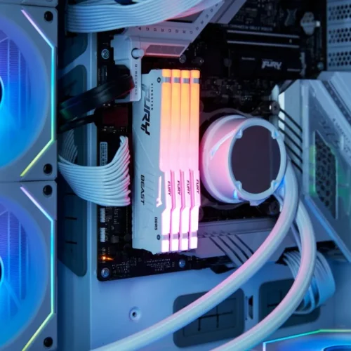 Kingston памет DDR5 Fury Beast бял RGB 64GB