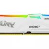 Kingston памет DDR5 Fury Beast бял RGB 64GB(2*32GB)/6000 CL36