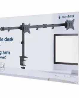 Alternative view of Gembird Adjustable desk 3-display mounting arm (rotate, tilt, swivel), 17 inches - 27 inches, up to 7 kg