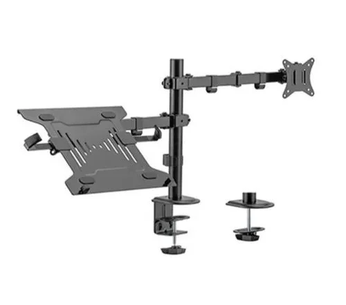 Gembird Adjustable desk mount with monitor arm and Лаптоп tray