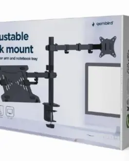 Alternative view of Gembird Adjustable desk mount with монитор arm and Лаптоп tray