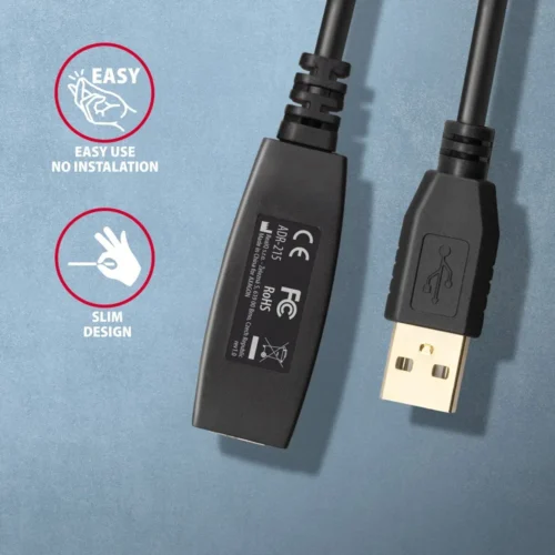 AXAGON AXAGON ADR-215 USB 2.0 A-M -> A-F act 15m cabl