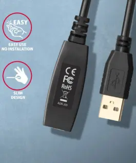 AXAGON AXAGON ADR-205 USB 2.0 A-M -> A-F act. 5m cabl