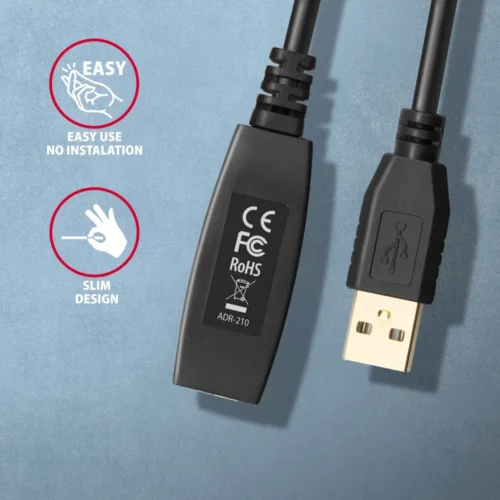 AXAGON AXAGON ADR-210 USB 2.0 A-M -> A-F act 10m cabl