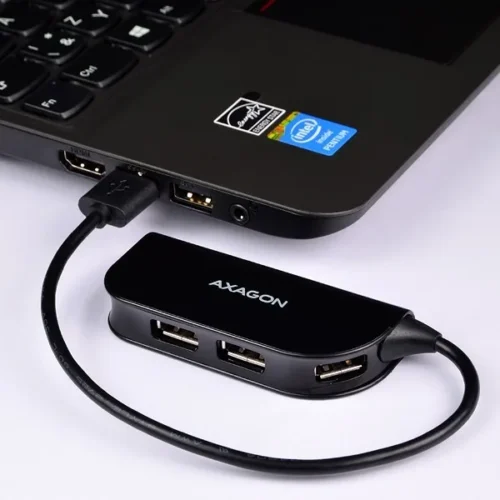 AXAGON AXAGON HUE-X4B Hub 4-po rt USB 2.0 черен