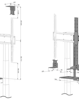 Alternative view of Neomounts Videobar & multimedia holder AFL-875BL1