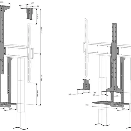 Alternative view of Neomounts Videobar & multimedia holder AFL-875BL1