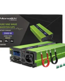 Qoltec Pure Sine Wave inverter Monolith, 1000W, 2000W