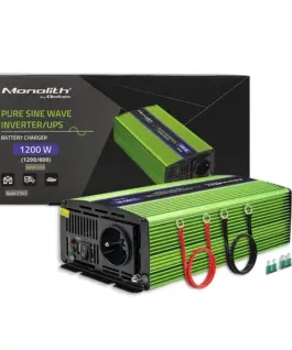 Qoltec Pure Sine Wave Inverter Monolith, 600W, 1200W