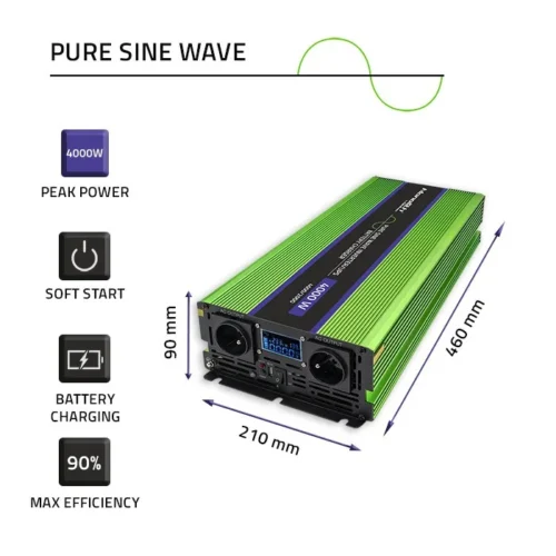 Qoltec Pure Sine Wave Inwerter Monolith