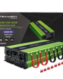Qoltec Pure Sine Wave Inverter Monolith, 2500W, 5000W