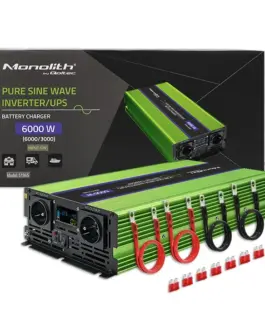Qoltec Pure Sine Wave Inverter Monolith, 3000W, 6000W