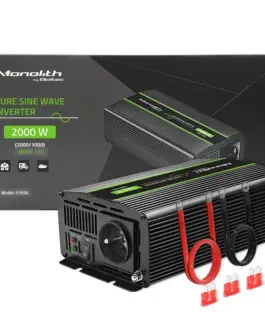 Alternative view of Qoltec Pure Sine Wave Inverter Monolith, 1000W, 2000W