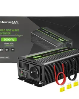 Alternative view of Qoltec Pure Sine Wave Inverter Monolith, 1000W, 2000W