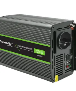 Qoltec Pure Sine Wave Inverter Monolith, 1000W, 2000W