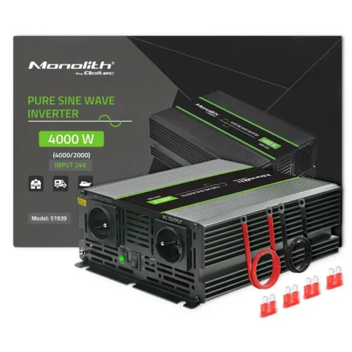 Alternative view of Qoltec Pure Sine Wave Inverter Monolith, 2000W, 4000W