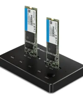 Qoltec Drive docking station 2xSSD M2 SATA NGFF