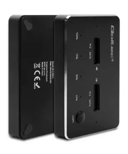 Qoltec Drive docking station 2xSSD M2 SATA