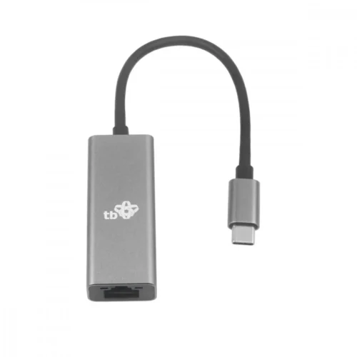 TB USB C – RJ45 адаптер сив