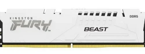 Kingston памет DDR5 Fury Beast бял 128GB(4*32GB)/5600 CL40