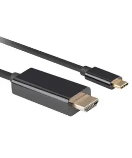 Alternative view of Lanberg Кабел USB-C->HDMI 1.8M 4K CA-CMHD-10CU-0018-B