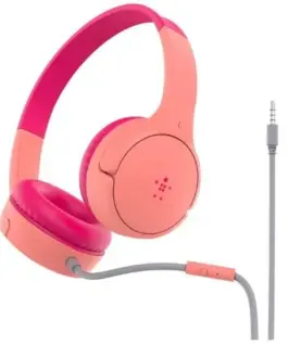 Belkin SOUNDFORM Mini On-Ear Wiчервен слушалки розов For Kids