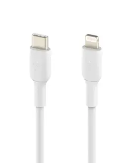 Belkin кабел BoostCharge LTG/USB-C 2m бял