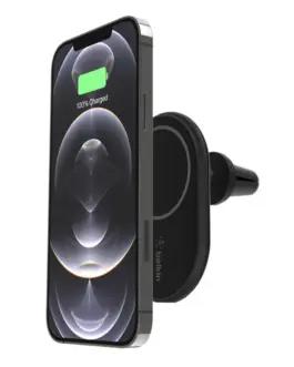 Alternative view of Belkin 10W magnetic car-vent m ount + зарядно