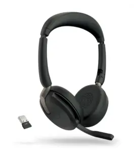 Alternative view of Jabra слушалки Evolve2 65 Flex Link380a UC Stereo Wireless зарядно