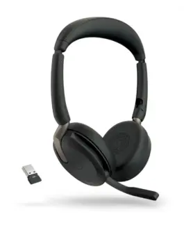 Alternative view of Jabra слушалки Evolve2 65 Flex Link380a UC Stereo Wireless зарядно