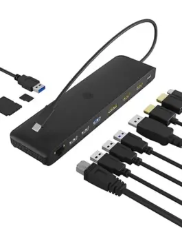 Alternative view of IcyBox ICY BOX IB-DK2116-C 12in1,HDMI,DP,LAN,USB
