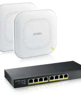 Zyxel Nebula Simplicity Starter Kit 2x WiFi 6 Access Points & 8-Port PoE Smart managed Switch NWA90AX &