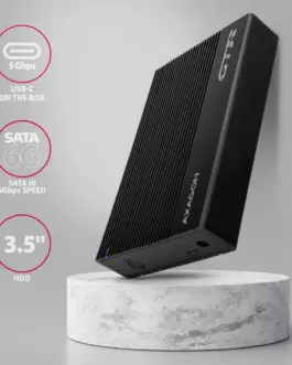 Alternative view of AXAGON EE35-GTR ext box USB3.2 Gen1 3.5 HDD SATA