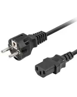 Lanberg Power кабел Лаптоп CEE 7/7 -> C320 C13 1.8m straight черен