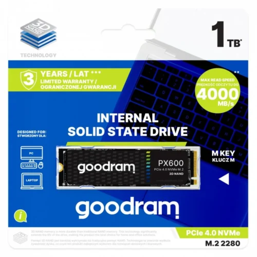 GOODRAM SSD PX600 1TB M.2 PCIe 4×4 NVMe 2280