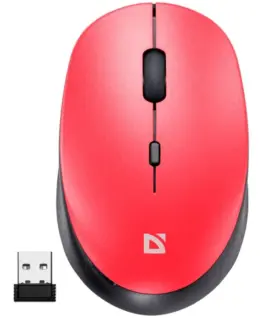 Defender Wireless мишка silent click AURIS MB-027 800/1200/1600 DPI червен