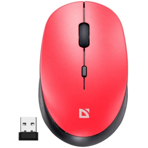 Defender Wireless mouse silent click AURIS MB-027 800/1200/1600 DPI червен