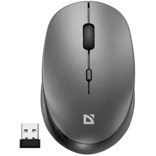 Defender Wireless mouse silent click AURIS MB-027 800/1200/1600DPI сив