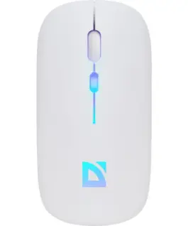 Defender Wireless мишка silent click TOUCH MM-997 battery 800/1200/1600 DPI бял