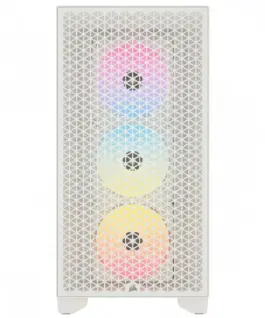 Alternative view of Corsair Case 3000D Airflow RGB TG Mid-Tower бял