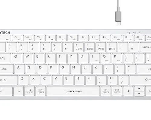 Безжична клавиатура A4TECH FBX51C FStyler бял