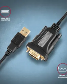 Alternative view of AXAGON ADS-1PQN адаптер FTDI USB 2.0 > RS-232 serial